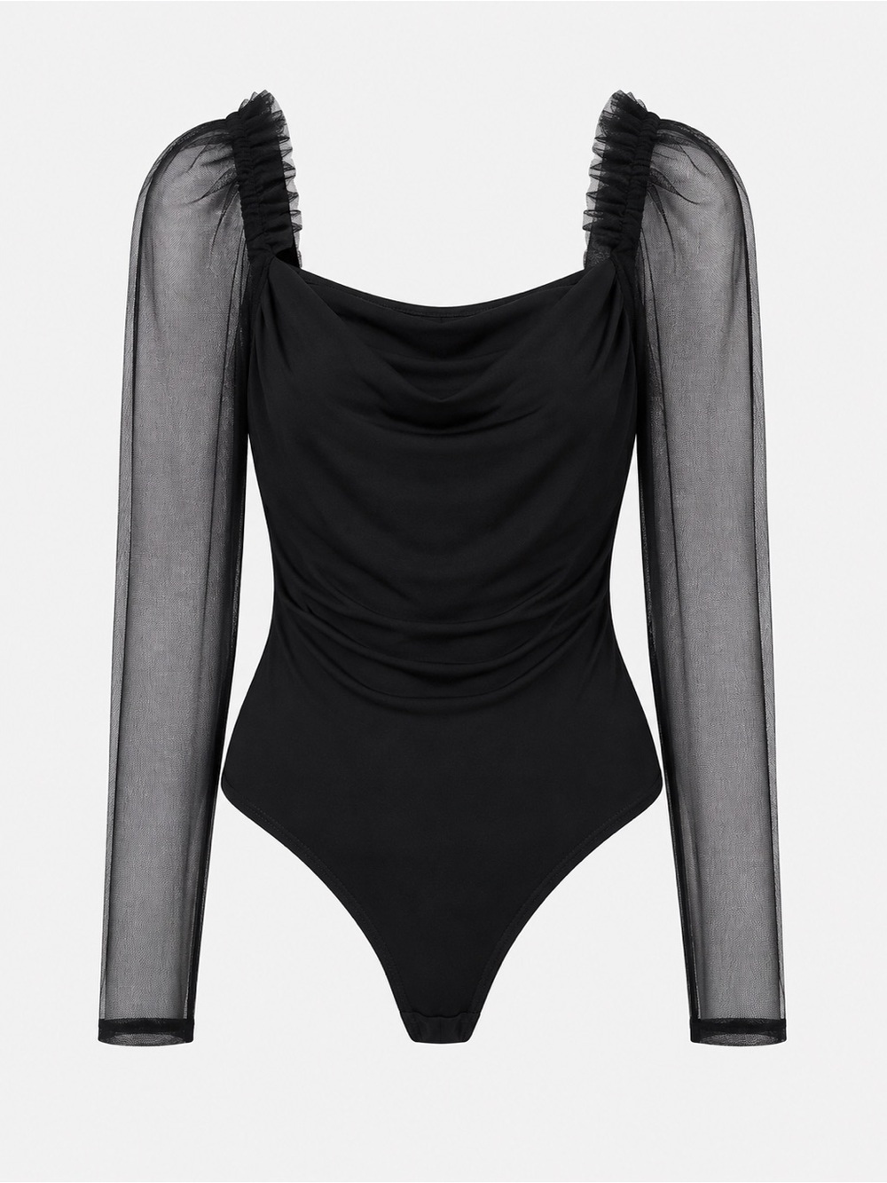 Lulus NWT black mesh bodysuit, medium